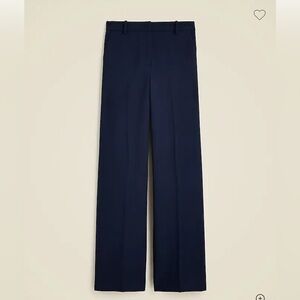 J. Crew Navy Wide Leg Trouser in 4-Season Stretch - 18